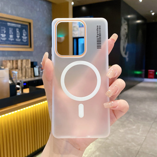 Realme 15 Pro 5G Premium Magnetic Frosted Ultra Slim Back Case - White