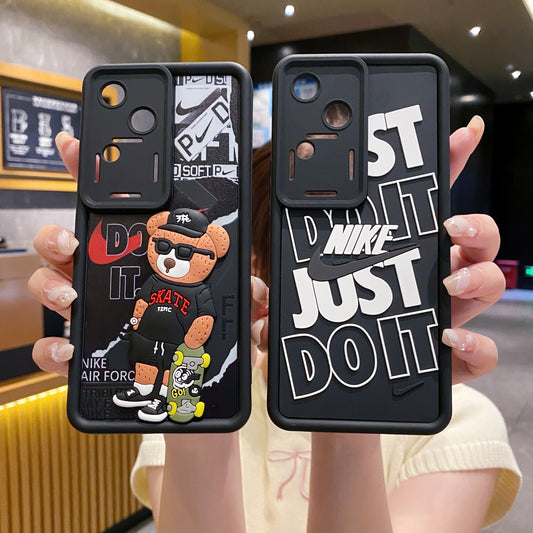 Vivo V30 5G Nike Soft Silicone Cute 3D Cartoon Back Cover Case - Nike 1