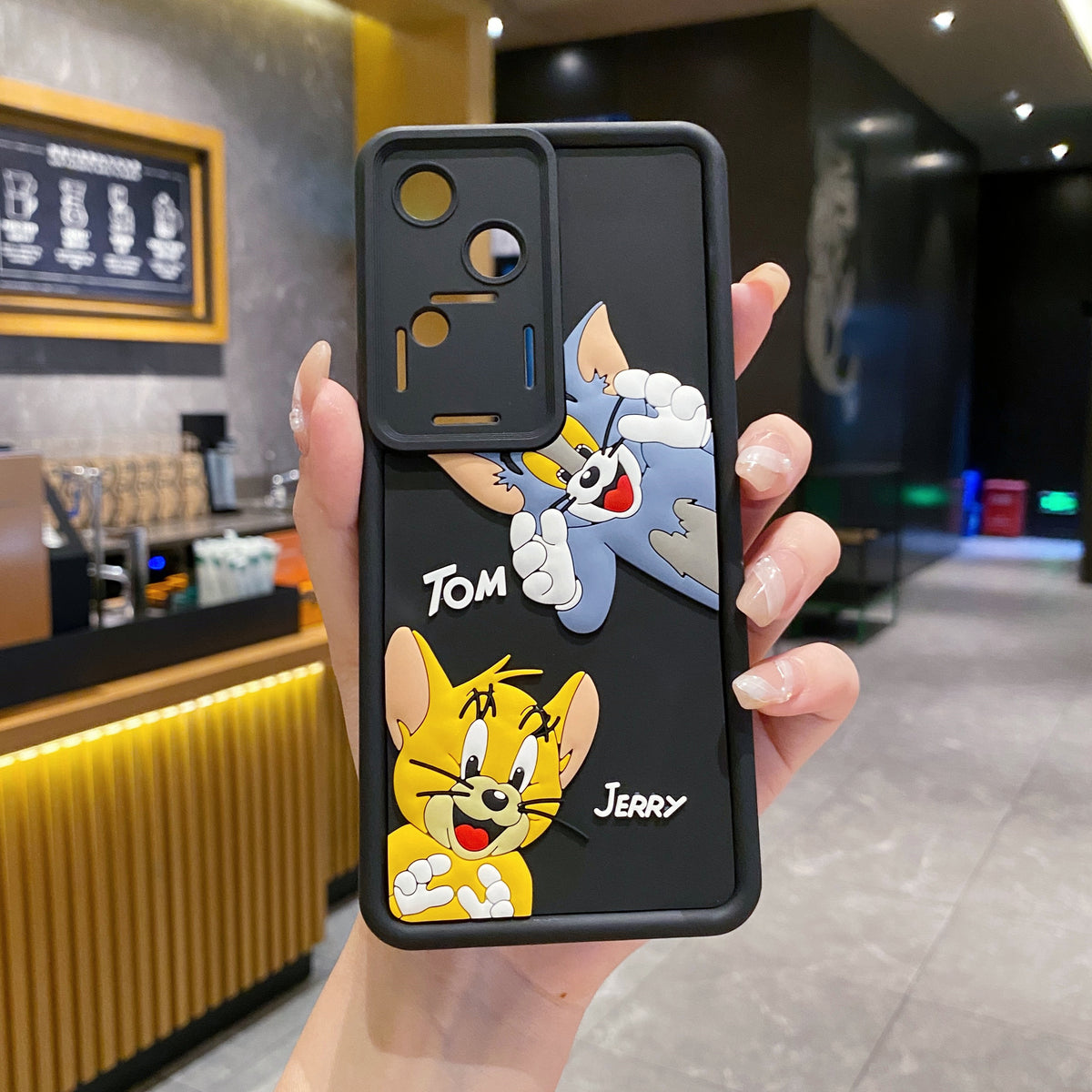 Vivo V30 5G Tom & Jerry Soft Silicone Cute 3D Cartoon Back Cover Case - Tom & Jerry