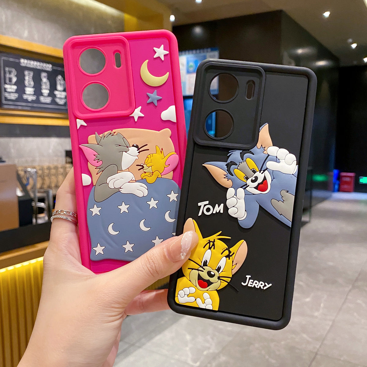 Vivo V29e 5G Tom & Jerry Soft Silicone Cute 3D Cartoon Back Cover Case - Tom & Jerry