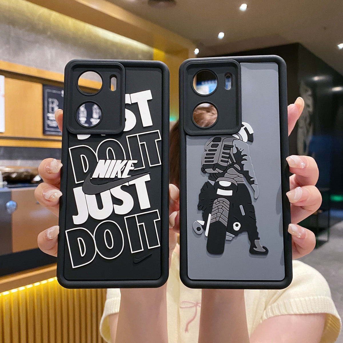 Vivo V29e 5G Moto Rider Soft Silicone Cute 3D Cartoon Back Cover Case - Moto Rider