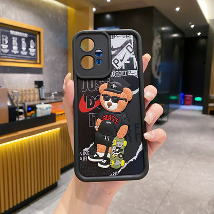 OnePlus Nord CE 3 Lite 5G Bear Soft Silicone Cute 3D Cartoon Back Cover Case - Bear