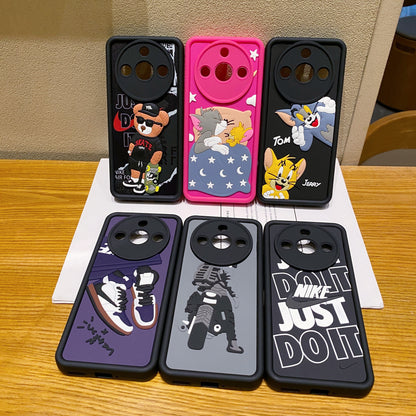 Realme 11 Pro/11 Pro+ 5G Tom & Jerry Soft Silicone Cute 3D Cartoon Back Cover Case - Tom & Jerry