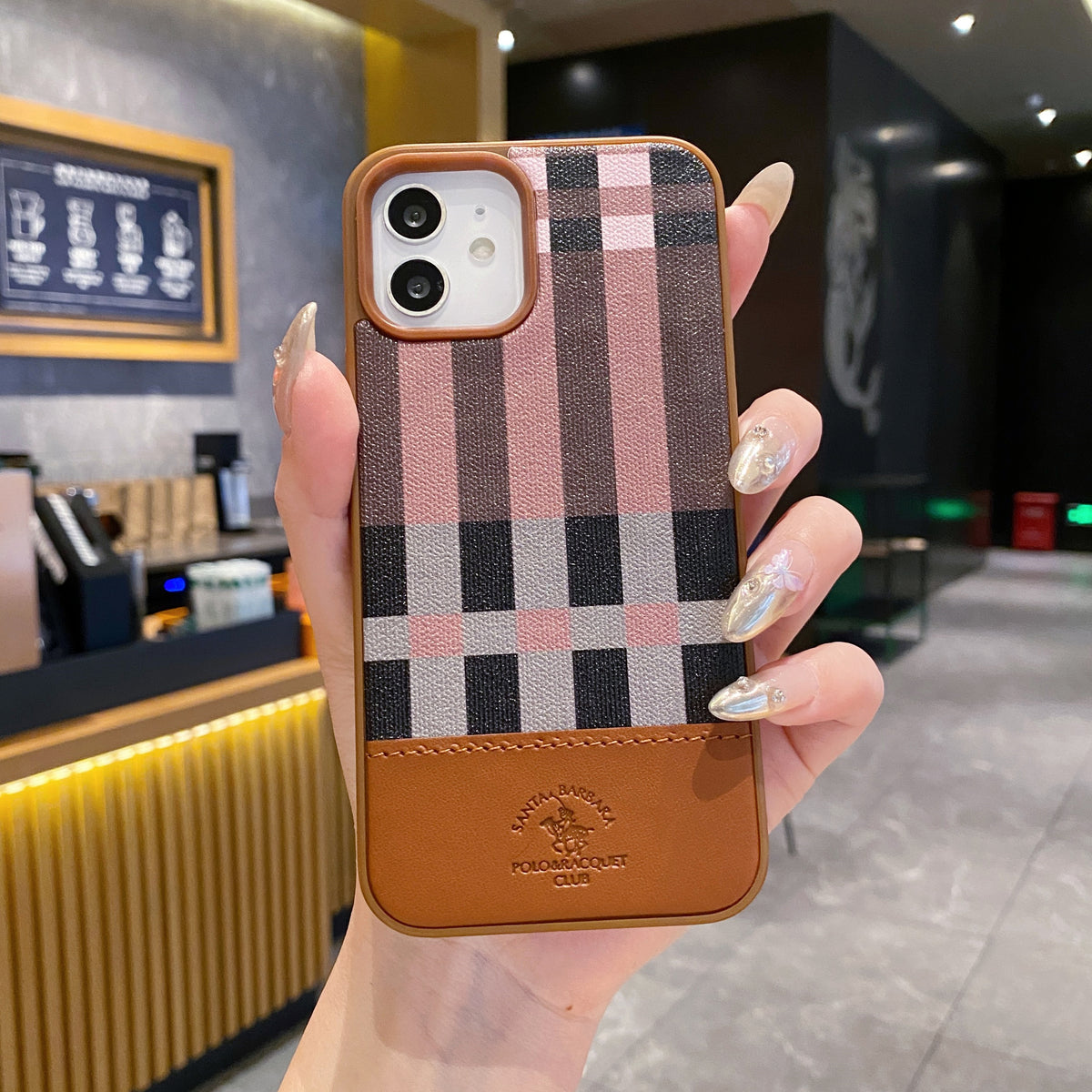 Apple iPhone 11 Branded Premium Polo Leather Back Case - Brown