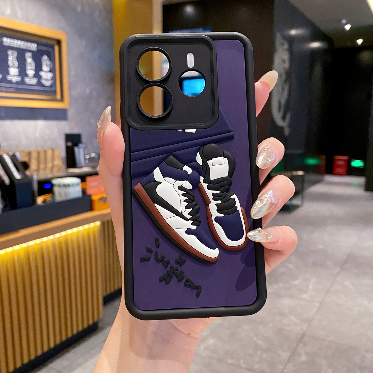 Redmi Note 14 5G Nike Soft Silicone Cute 3D Cartoon Back Cover Case - Nike 2