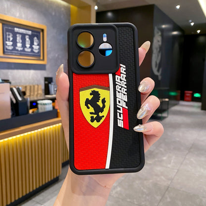 Redmi Note 14 5G Ferrari Soft Silicone Cute 3D Cartoon Back Cover Case - Ferrari