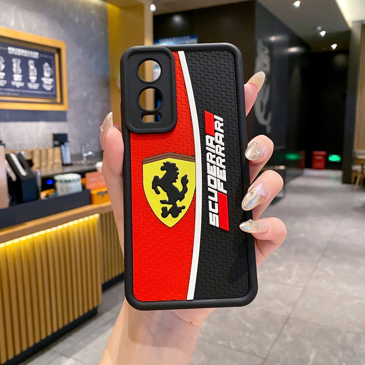 OnePlus Nord CE 4 Lite 5G Ferrari Soft Silicone Cute 3D Cartoon Back Cover Case - Ferrari