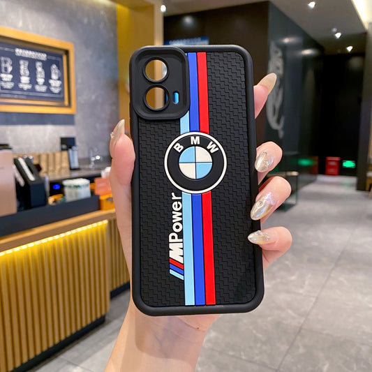 Motorola Moto G34 5G BMW Soft Silicone Cute 3D Cartoon Back Cover Case - BMW