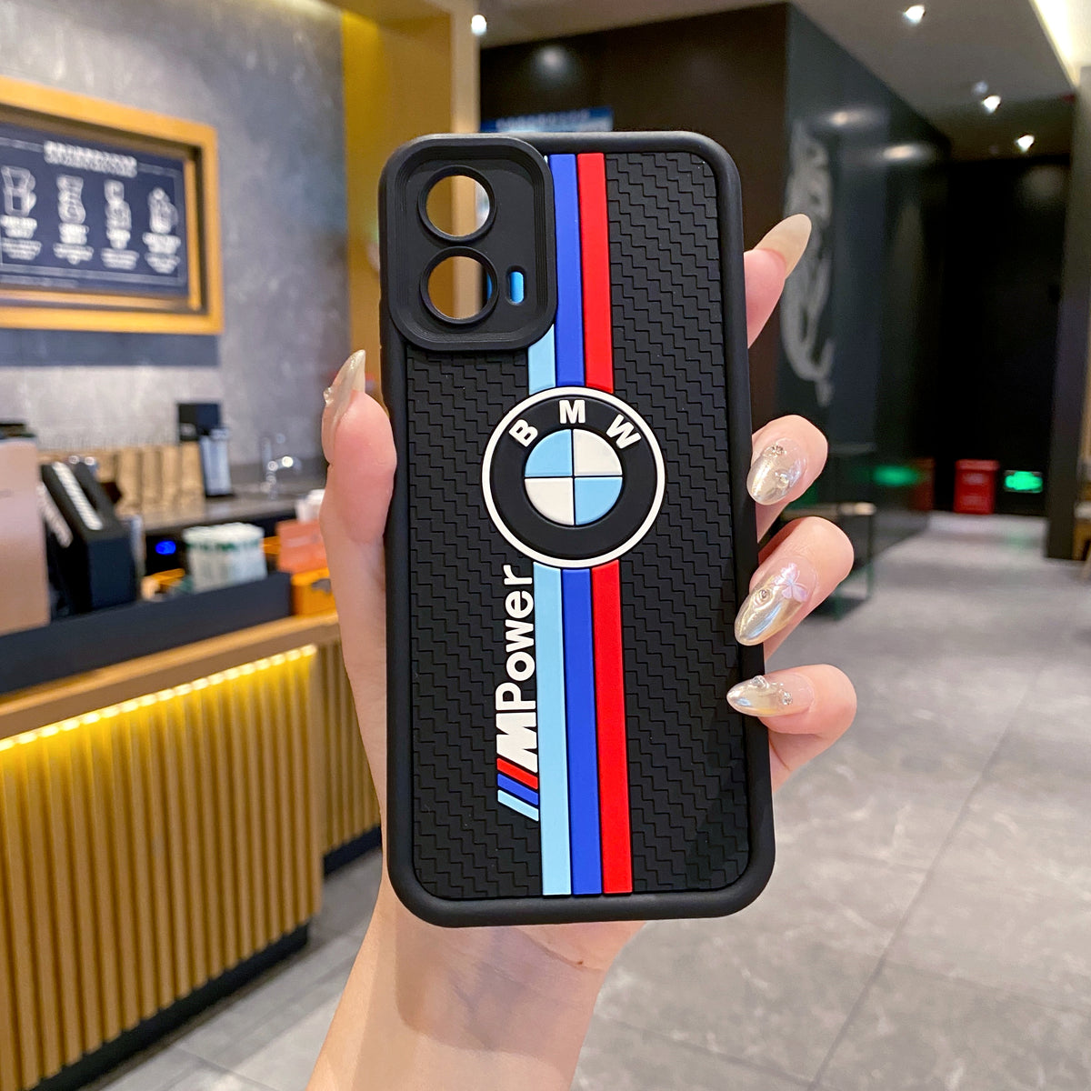 Motorola Moto G45 5G BMW Soft Silicone Cute 3D Cartoon Back Cover Case -BMW