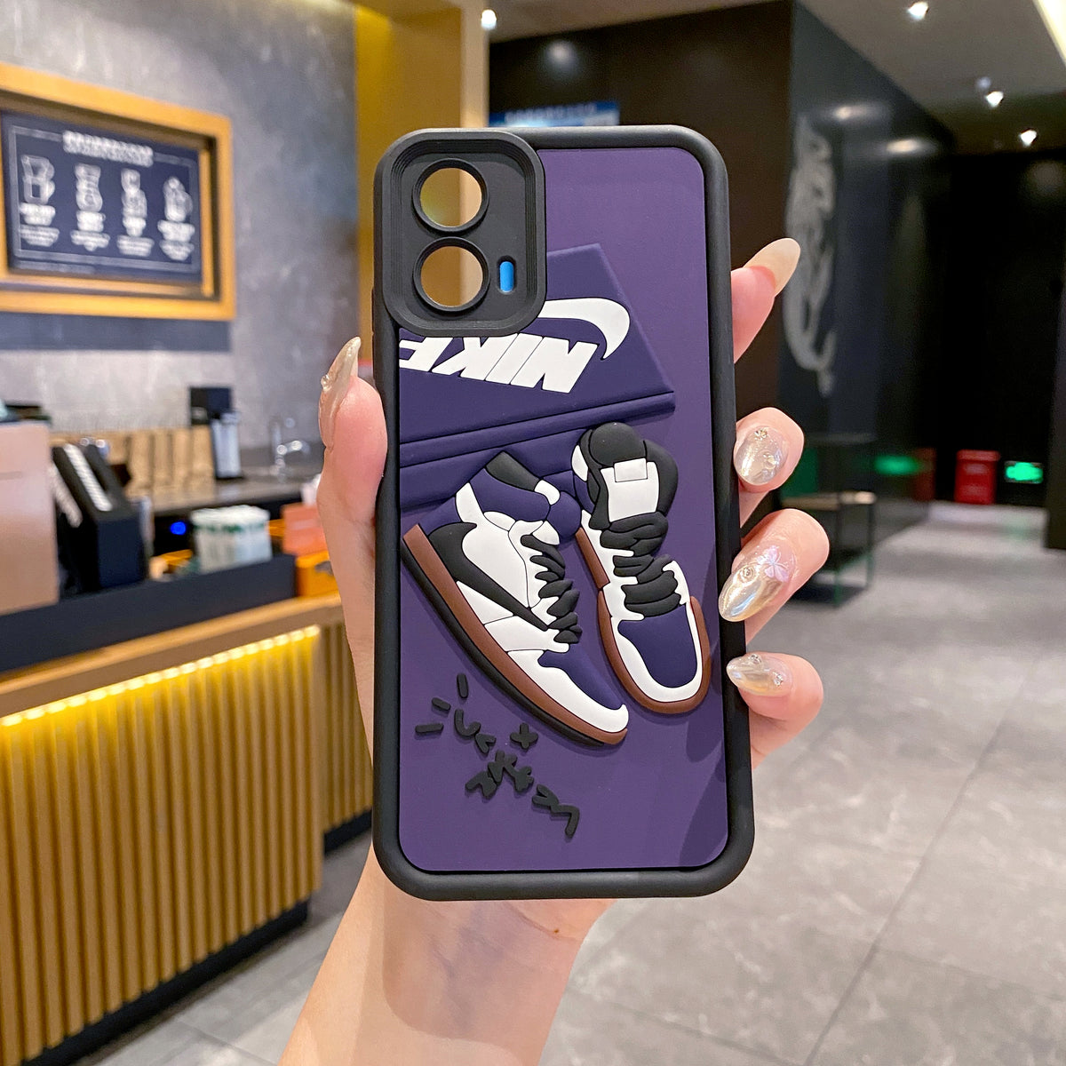 Motorola Moto EDGE 50 Fusion / G96 5G Nike Soft Silicone Cute 3D Cartoon Back Cover Case - Nike 2