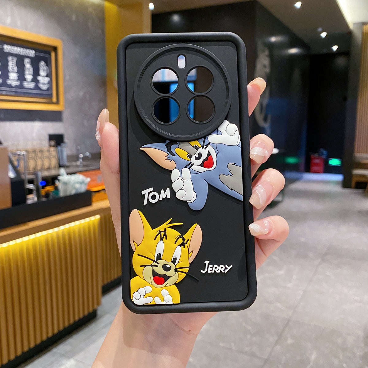 Realme P1/Narzo 70/Narzo 70 Pro 5G Tom & Jerry Soft Silicone Cute 3D Cartoon Back Cover Case - Tom & Jerry