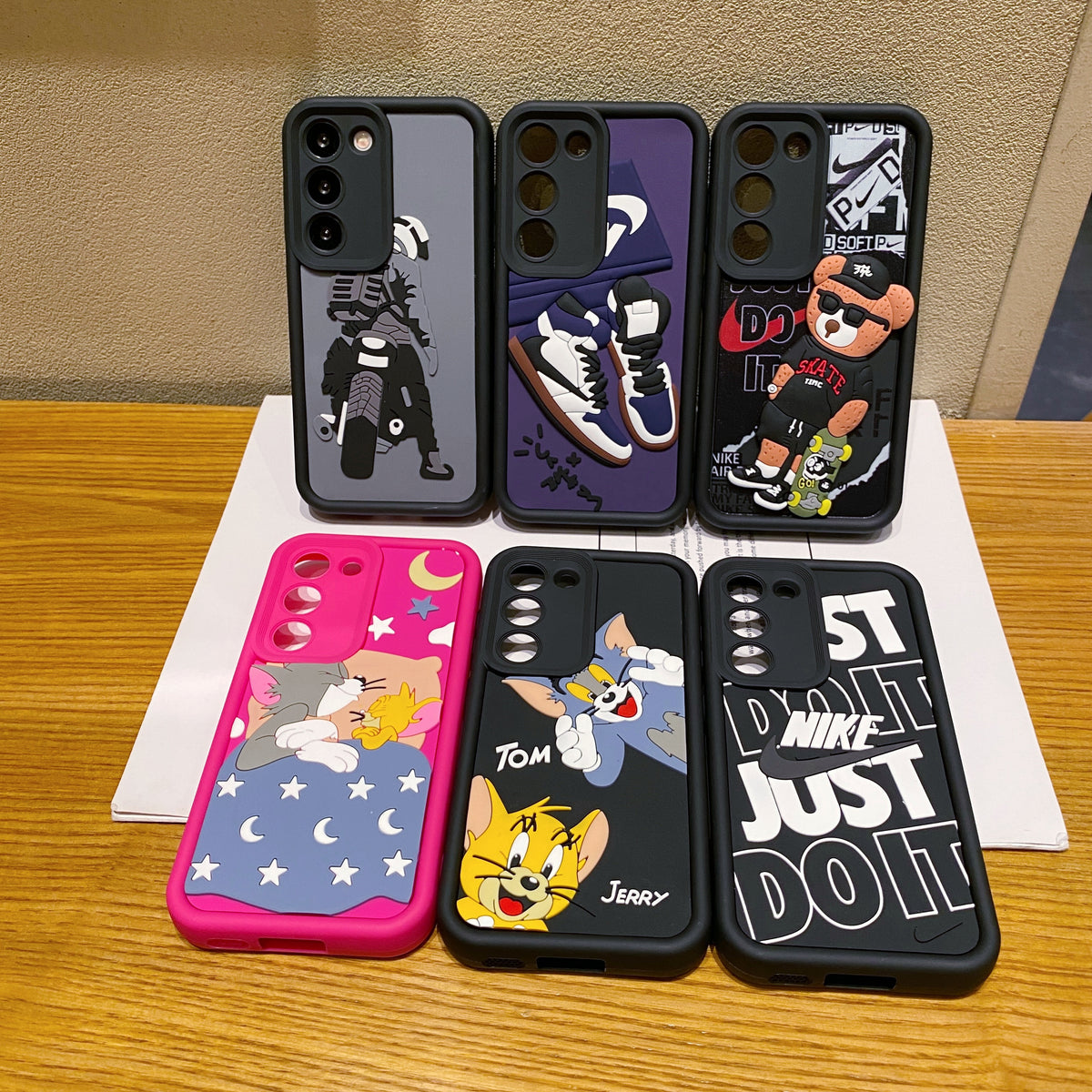 Samsung S21 FE 5G Bear Soft Silicone Cute 3D Cartoon Back Cover Case - Bear