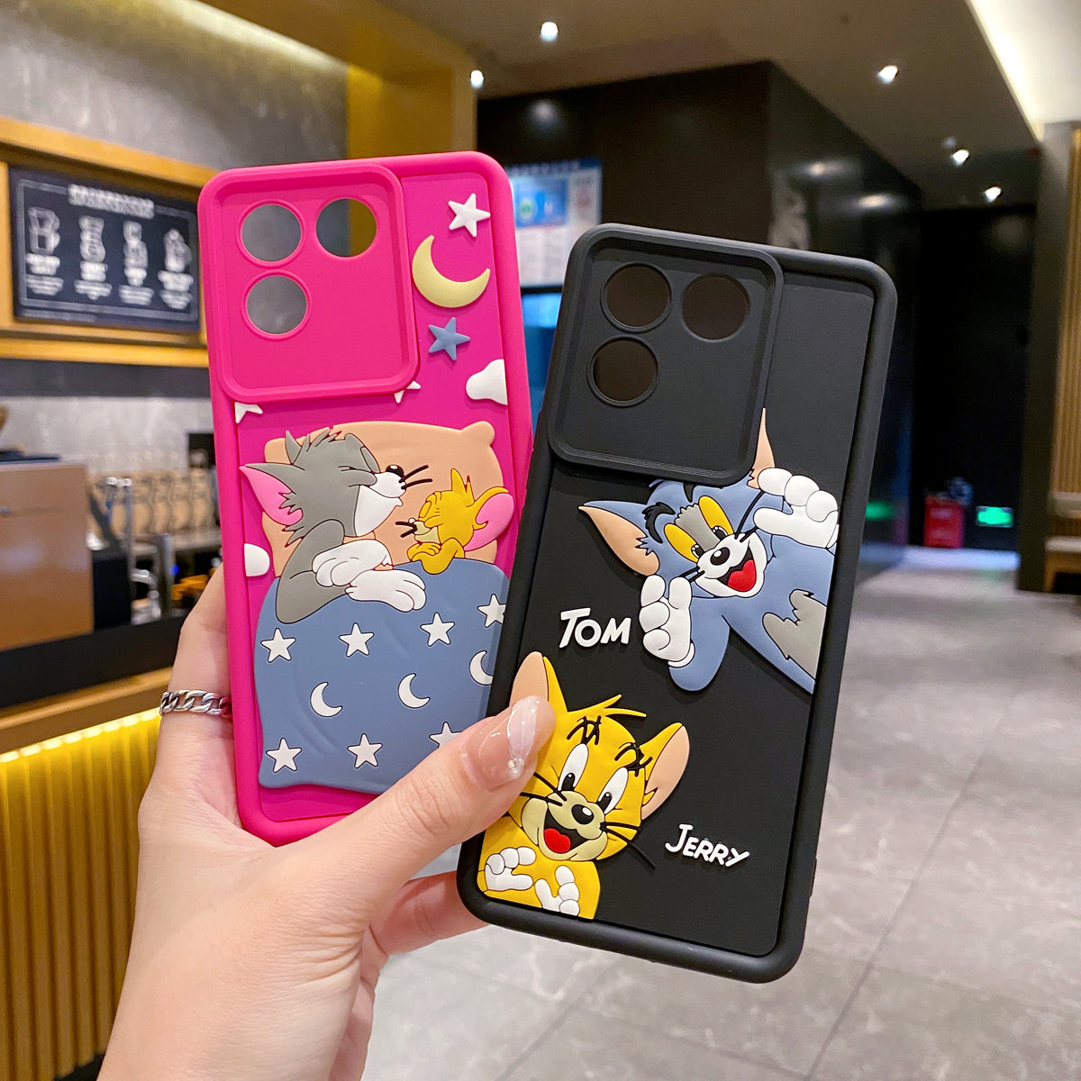 Vivo T2 Pro / iQoo Z7 Pro 5G Tom & Jerry Soft Silicone Cute 3D Cartoon Back Cover Case - Tom & Jerry