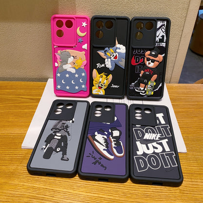 Vivo T2 Pro 5G Moto Rider Soft Silicone Cute 3D Cartoon Back Cover Case - Moto Rider