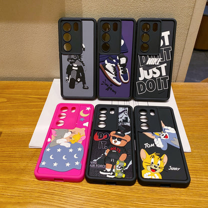 Vivo V29 5G Tom & Jerry Soft Silicone Cute 3D Cartoon Back Cover Case - Tom & Jerry
