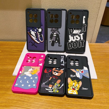 OnePlus 12R 5G Moto Rider Soft Silicone Cute 3D Cartoon Back Cover Case - Moto Rider