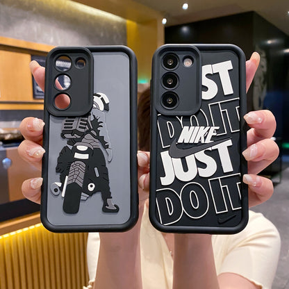 Samsung S23 5G Moto RIder Soft Silicone Cute 3D Cartoon Back Cover Case - Moto RIder
