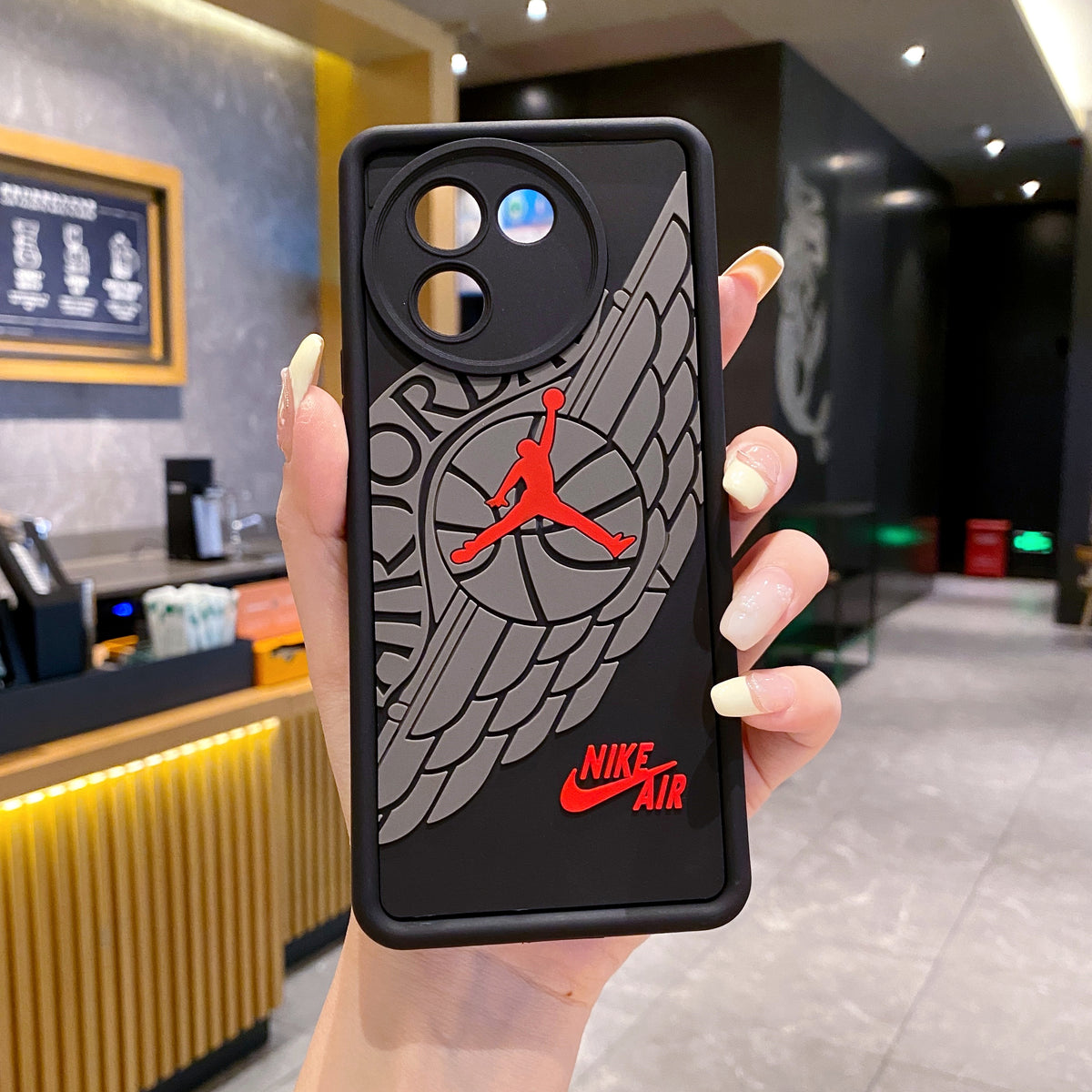 Vivo V30e 5G Jordan Soft Silicone Cute 3D Cartoon Back Cover Case - Jordan 1