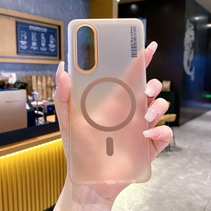 Oneplus Nord Ce 4 5G Premium Magnetic Frosted Ultra Slim Back Case - Desert Gold