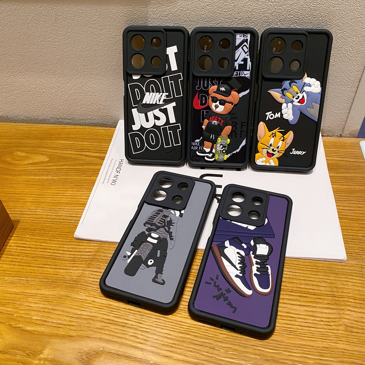 Redmi Note 13 5G Moto Rider Soft Silicone Cute 3D Cartoon Back Cover Case - Moto Rider