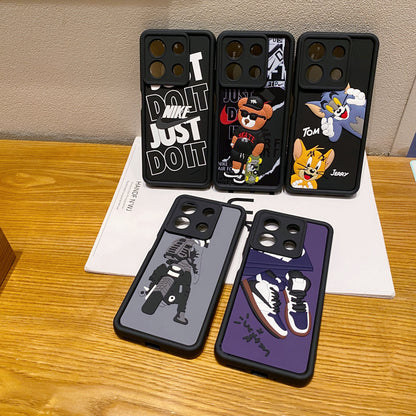 Redmi Note 13 5G Nike Soft Silicone Cute 3D Cartoon Back Cover Case - Nike 2