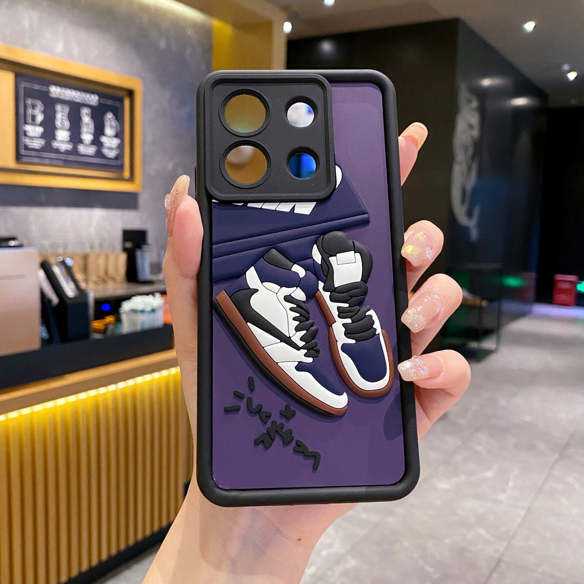 Redmi Note 13 Pro 5G Nike Soft Silicone Cute 3D Cartoon Back Cover Case - Nike 2