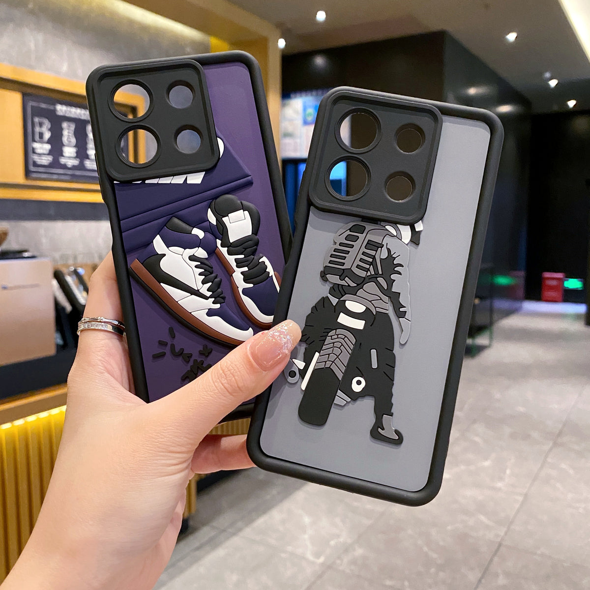 Redmi Note 13 5G Nike Soft Silicone Cute 3D Cartoon Back Cover Case - Nike 2
