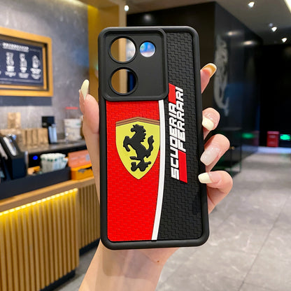 Vivo Y200 Pro 5G Ferrari Soft Silicone Cute 3D Cartoon Back Cover Case - Ferrari
