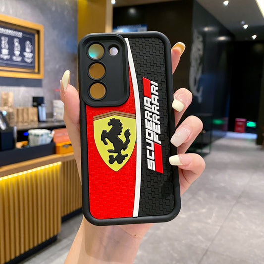 Samsung S23 5G Ferrari Soft Silicone Cute 3D Cartoon Back Cover Case - Ferrari