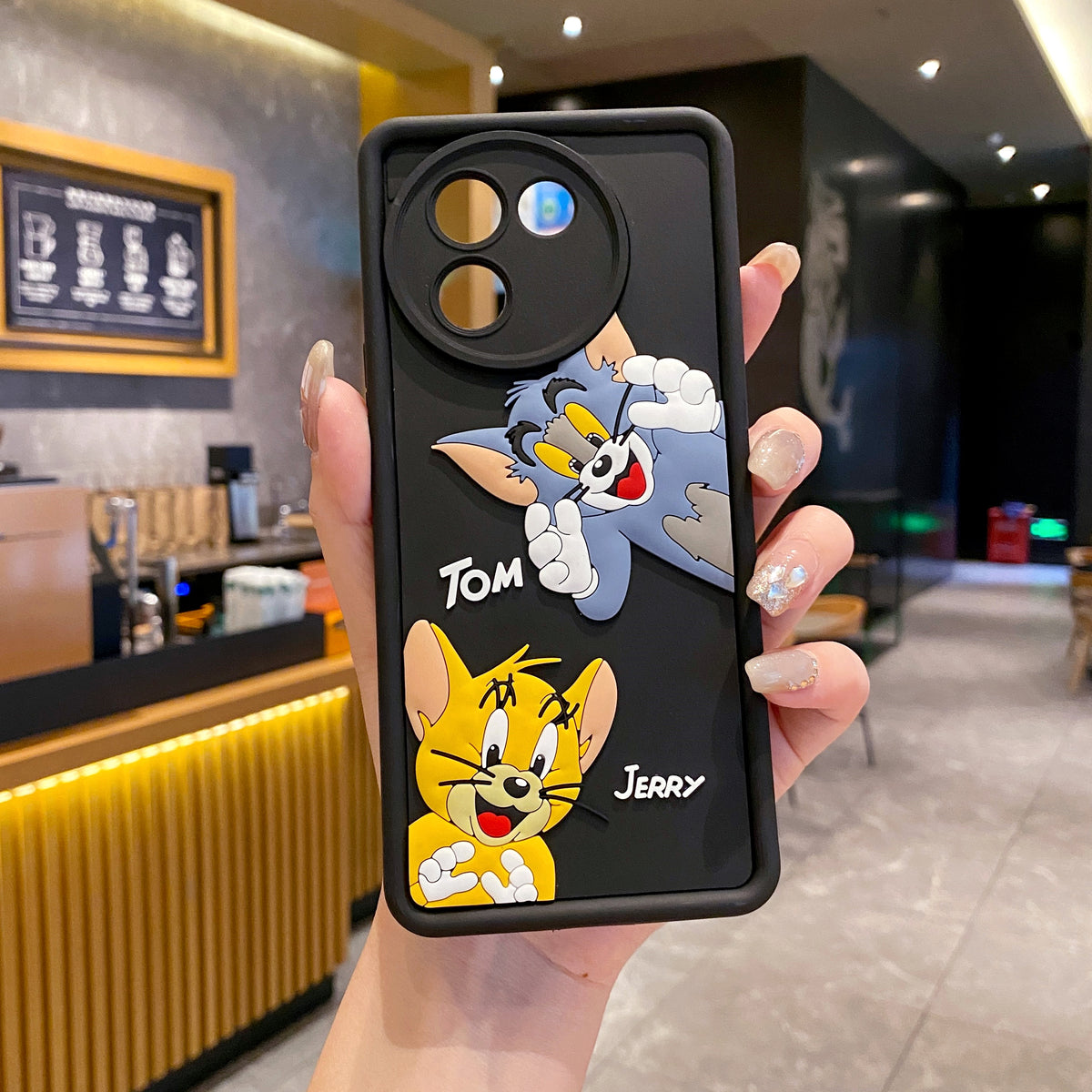 Vivo V30e 5G Tom & Jerry Soft Silicone Cute 3D Cartoon Back Cover Case - Tom & Jerry