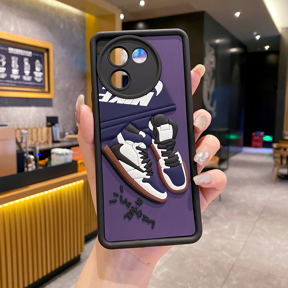 Vivo V30e 5G Nike Soft Silicone Cute 3D Cartoon Back Cover Case - Nike 2