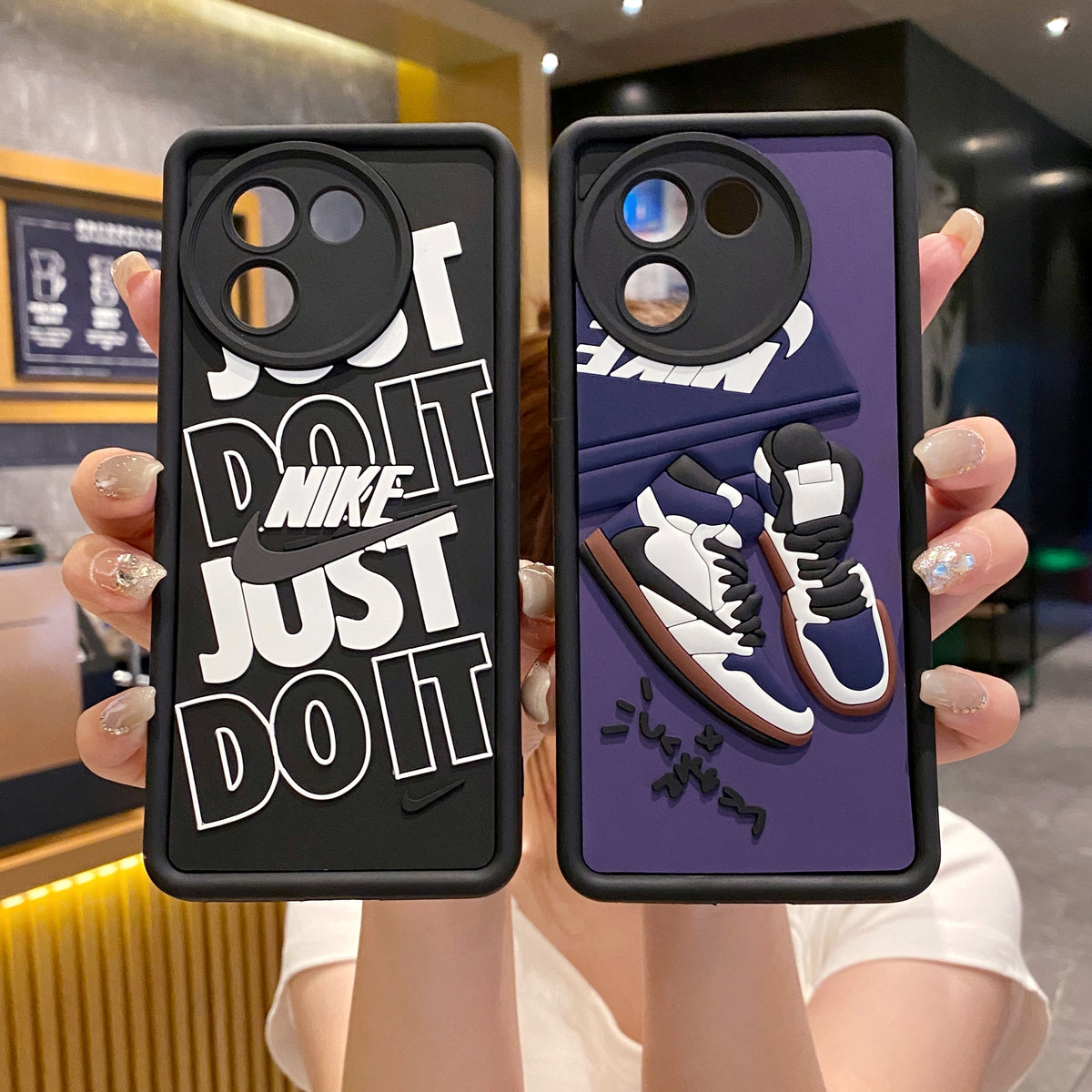 Vivo V30e 5G Nike Soft Silicone Cute 3D Cartoon Back Cover Case - Nike 1