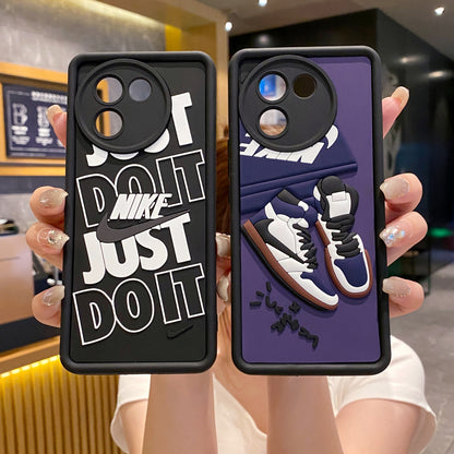Vivo V30e 5G Nike Soft Silicone Cute 3D Cartoon Back Cover Case - Nike 1