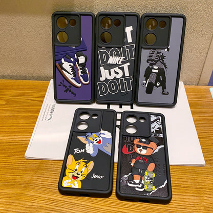 Vivo Y200 Pro 5G Tom & Jerry Soft Silicone Cute 3D Cartoon Back Cover Case - Tom & Jerry