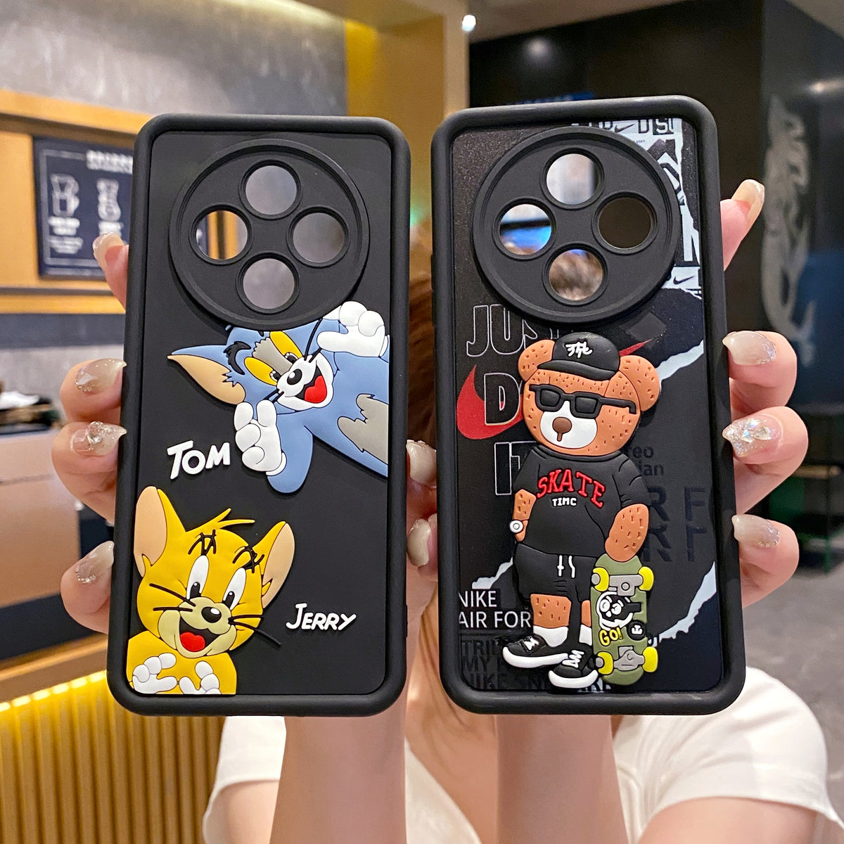 Oppo F27 Pro Plus 5G Tom & Jerry Soft Silicone Cute 3D Cartoon Back Cover Case - Tom & Jerry