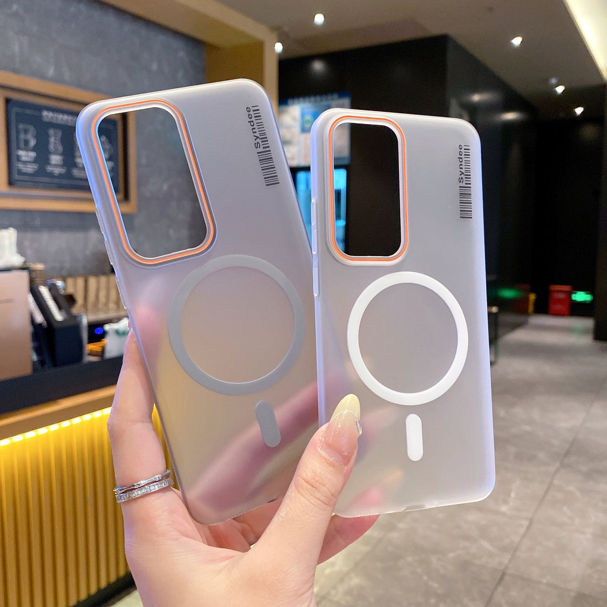 Oppo Reno 12 Pro 5G Premium Magnetic Frosted Ultra Slim Back Case - Frosted White