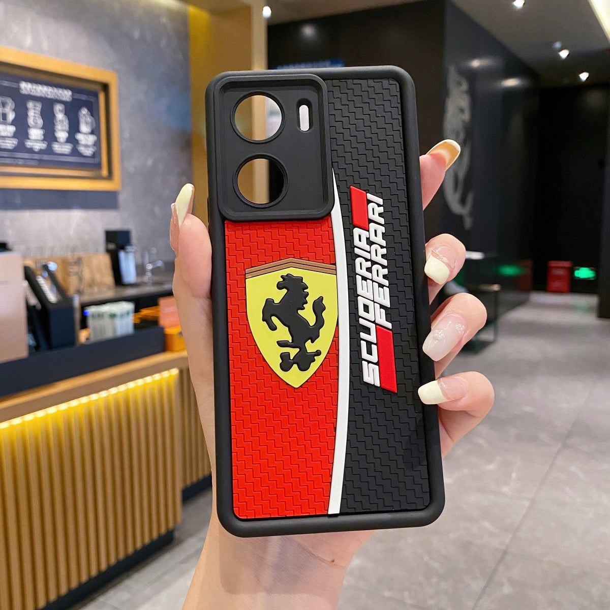 Vivo V29e 5G Ferrari Soft Silicone Cute 3D Cartoon Back Cover Case - Ferrari