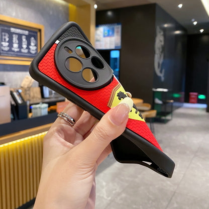 Realme 12 Pro/12 Pro+ 5G Ferrari Soft Silicone Cute 3D Cartoon Back Cover Case - Ferrari