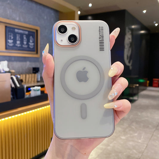 Apple iPhone 13 Premium Magnetic Frosted Ultra Slim Back Case - Frosted Grey