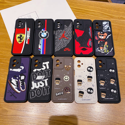 Motorola Moto G54/G64 5G Coffee Soft Silicone Cute 3D Cartoon Back Cover Case - Brown