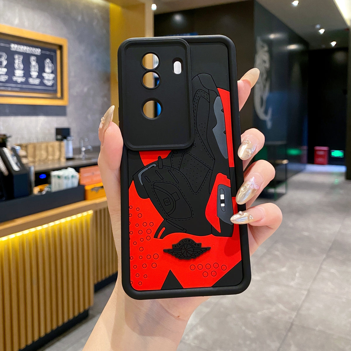 Vivo V40e/iQoo Z9s 5G Jordan Soft Silicone 3D Back Cover Case - Jordan 2