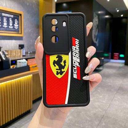 Vivo V40e/iQoo Z9s 5G Ferrari Soft Silicone Cute 3D Cartoon Back Cover Case - Ferrari