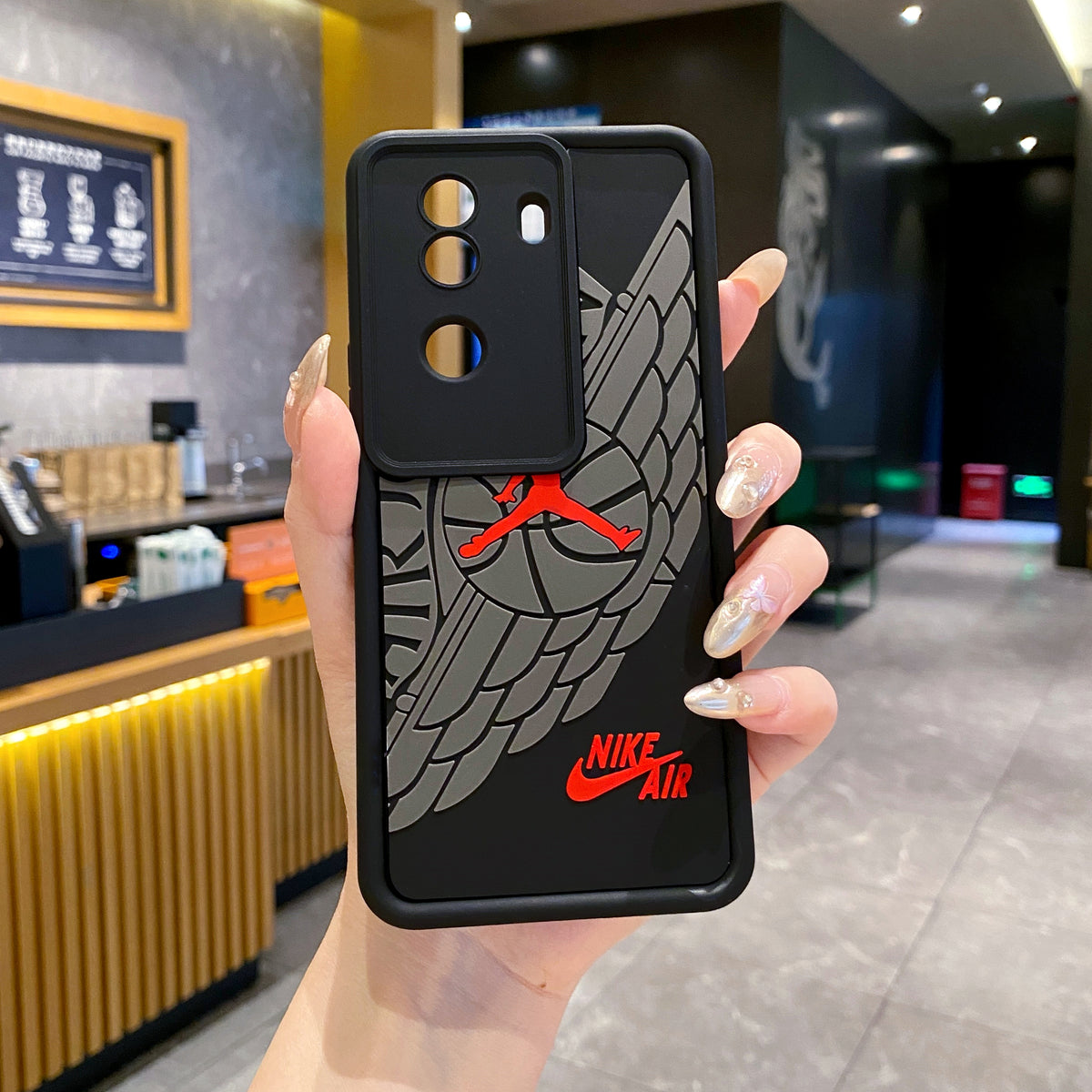 Vivo V40e/iQoo Z9s 5G Jordan Soft Silicone 3D Back Cover Case - Jordan 1
