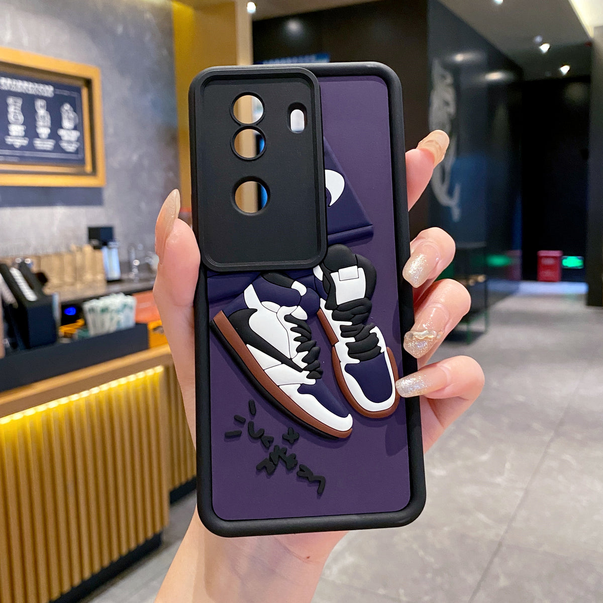 Vivo V40e/iQoo Z9s 5G Nike Soft Silicone Cute 3D Cartoon Back Cover Case - Nike 2