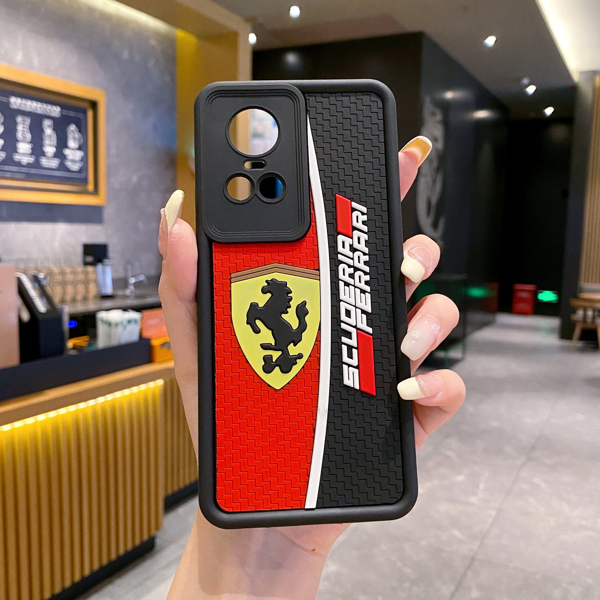 Oppo Reno 10 Pro 5G Ferrari Soft Silicone Cute 3D Cartoon Back Cover Case - Ferrari