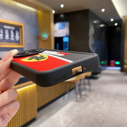 Realme P1/Narzo 70/Narzo 70 Pro 5G Ferrari Soft Silicone Cute 3D Cartoon Back Cover Case - Ferrari