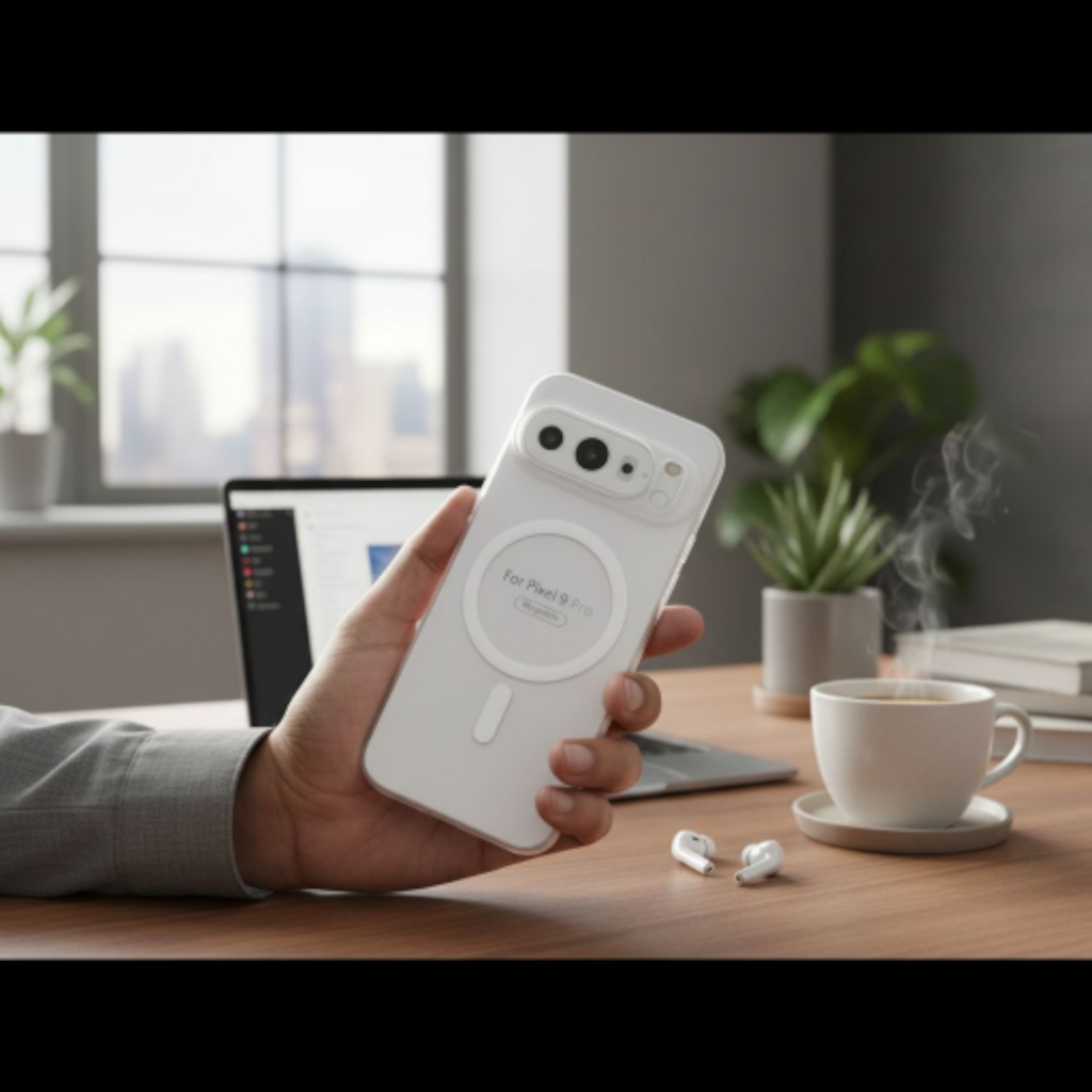 Google Pixel 9 5g Premium Magnetic Frosted Ultra Slim Back Case - Frosted White