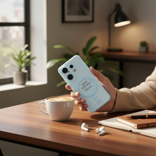 Vivo X200 Fe 5g Premium Magnetic Frosted Ultra Slim Back Case - Frosted Blue