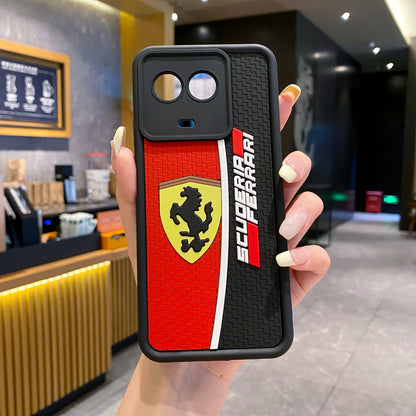 Realme 11 / 11x 5G Ferrari Soft Silicone Cute 3D Cartoon Back Cover Case - Ferrari