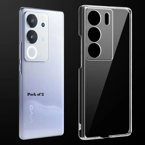 (Pack Of 2) Vivo V29 / V29 Pro 5g Anti-Yellow Crystal Clear Hard Back Case Cover